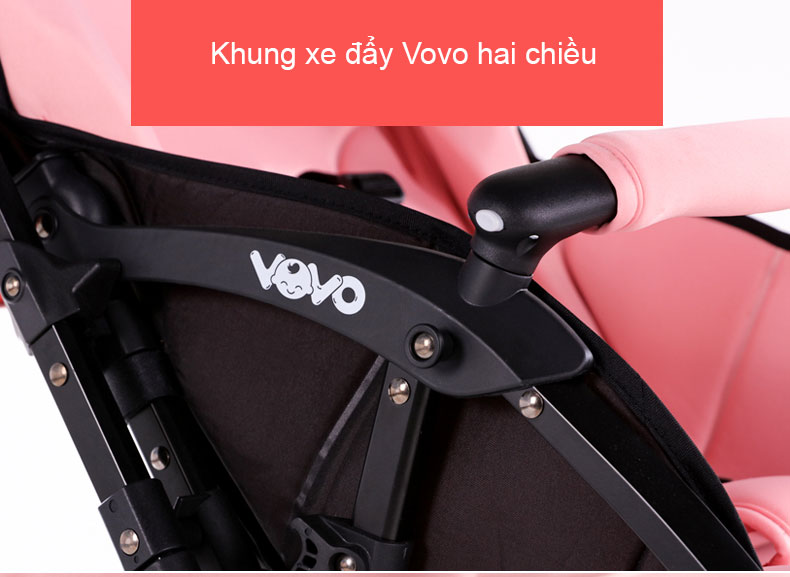 Xe đẩy Vovo 2 chiều siêu nhẹ (nhiều màu)