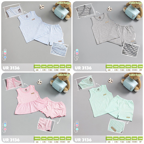 Bộ quần áo Uala Rogo ba lỗ UR3136