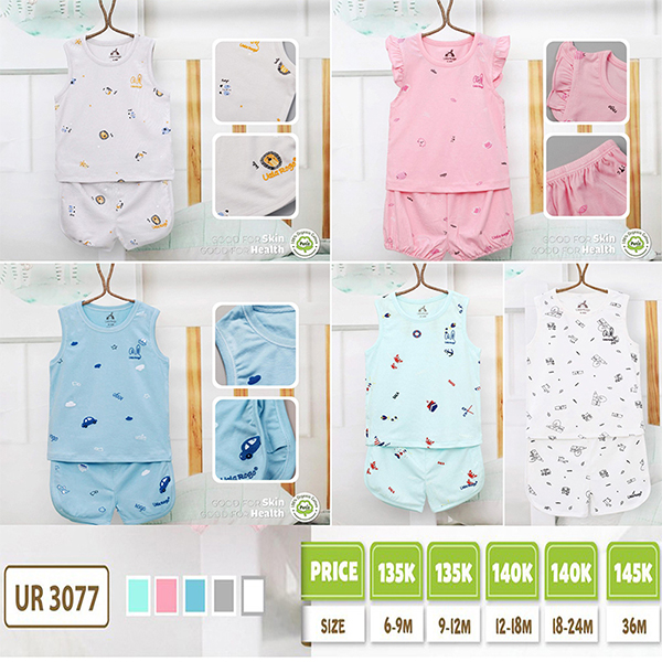 Bộ quần áo Uala Rogo ba lỗ UR3077