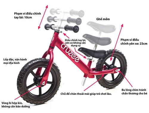 Xe Thăng Bằng Cho Bé Cruzee Siêu Nhẹ Với Trọng Lượng Chỉ 1.9Kg |  Mbmart.Com.Vn