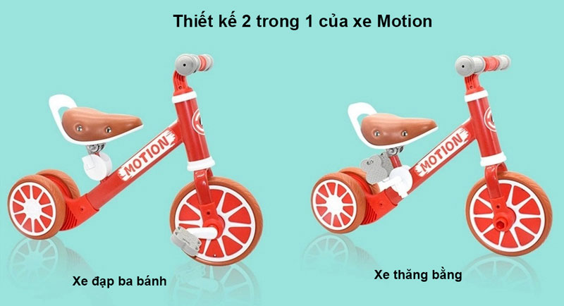 xe chòi chân motion 2 trong 1