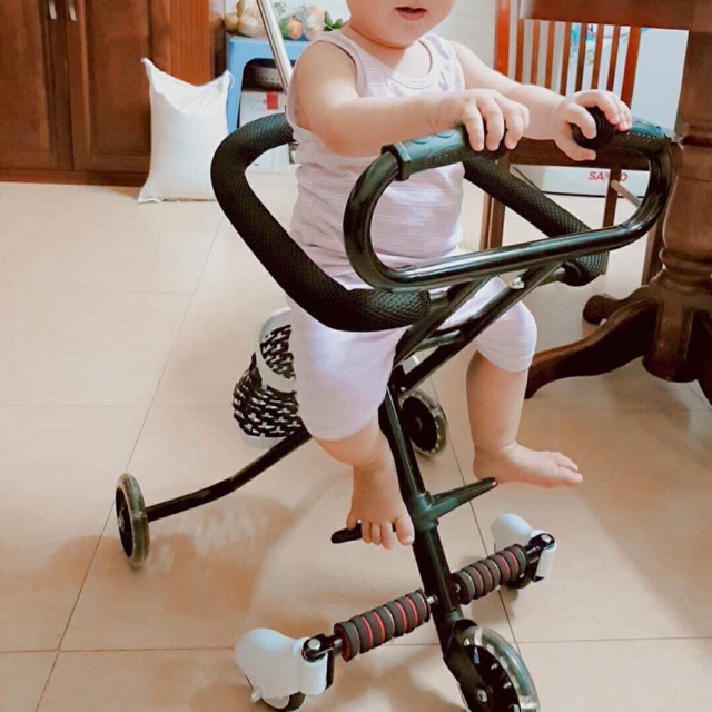 xe đẩy 5 bánh tay cong