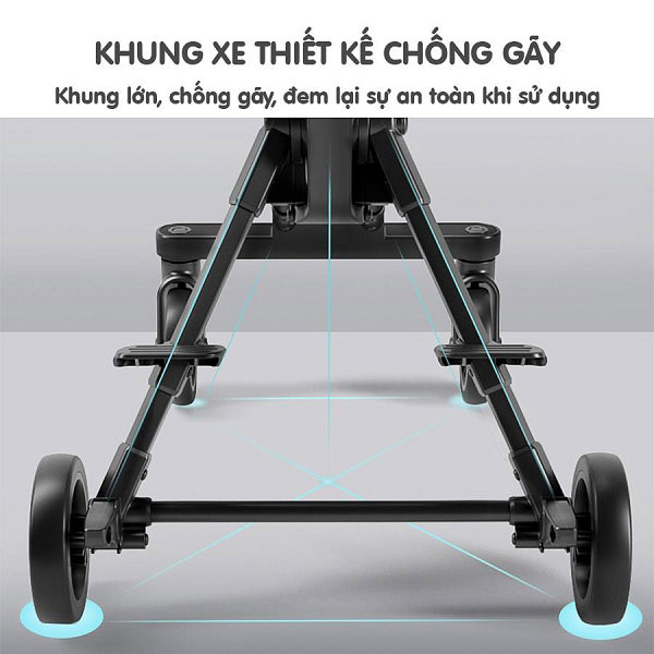 khung xe đẩy siêu nhẹ rất chắc chắn