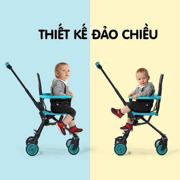 Xe đẩy du lịch 2 chiều 4 bánh