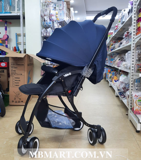xe đẩy VoVo 2 chiều premium Vo-0207 màu xanh navy
