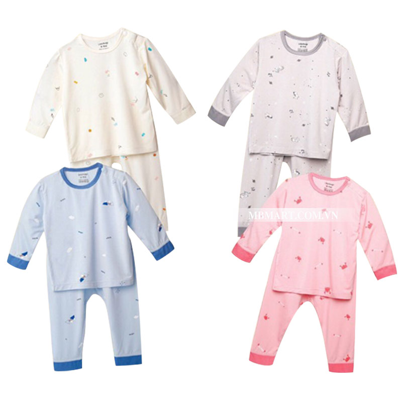 Bộ quần áo Uala Rogo Jaclan bamboo UR2006 dài tay cài vai