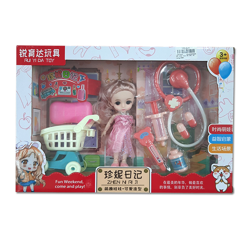 Đồ chơi búp bê bác sỹ, búp bê trang điểm Giá Tốt, màu hồng siêu xinh