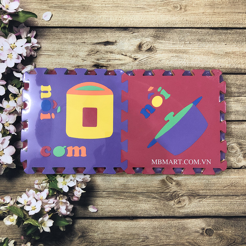 Thảm xốp lót sàn hình dụng cụ nhà bếp (12 miếng) 8 Thảm xốp lót sàn hình dụng cụ nhà bếp (12 miếng)