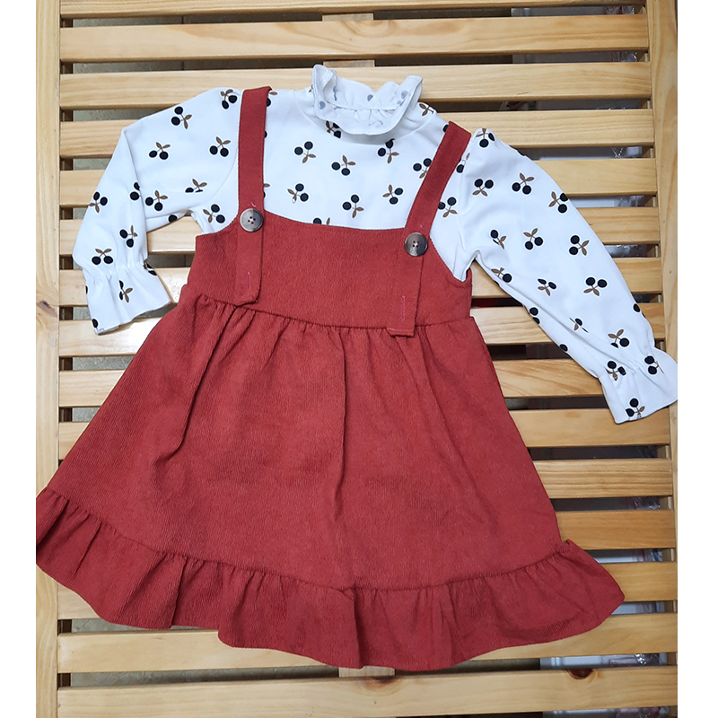 Váy Nhung Tăm Bé Gái Amikids Đầm Nhung Đỏ Xanh Cổ Bèo Phong Cách Mùa Thu Cho  Bé  Lazadavn
