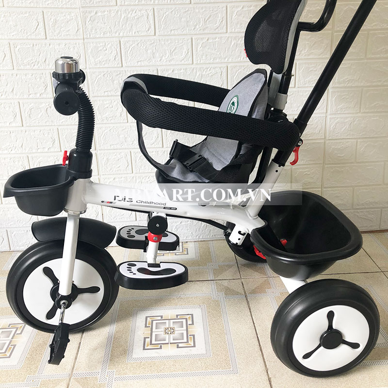 Xe đẩy 3 bánh DS138 có mái che