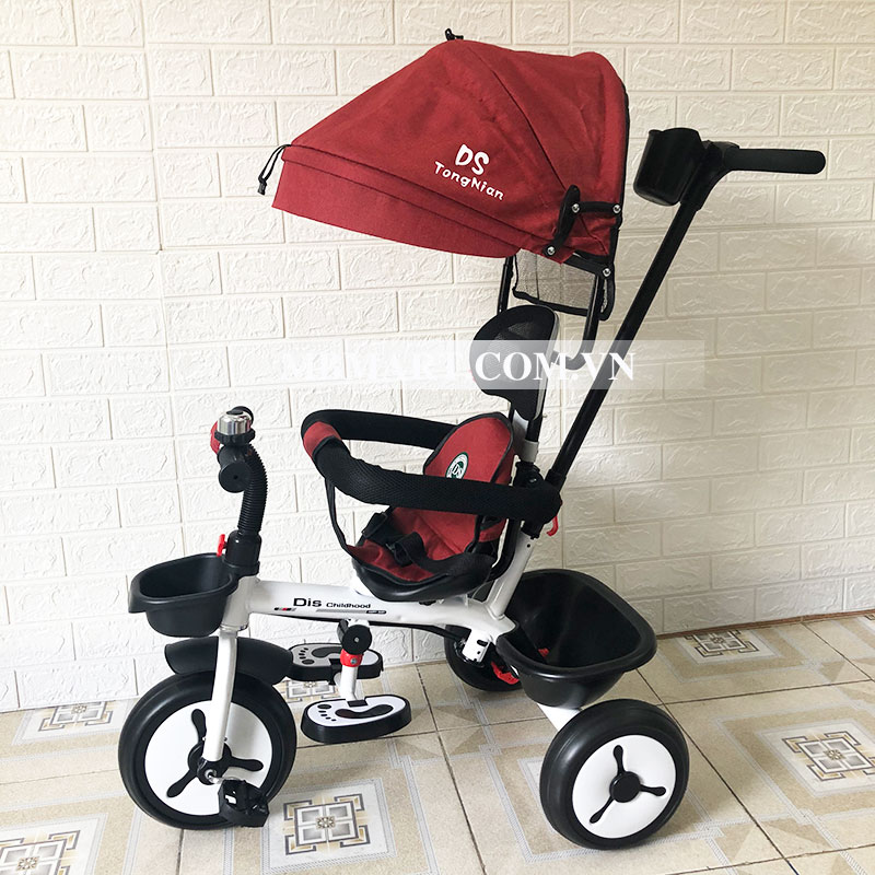 Xe đẩy 3 bánh DS138 có mái che