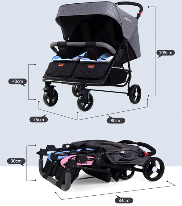 Xe đẩy đôi Seebaby T22