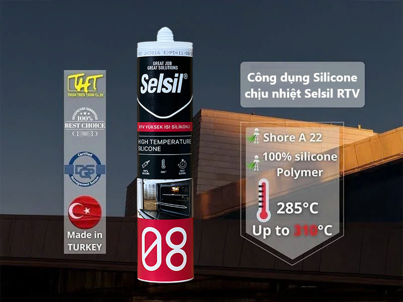 Khám phá 15 công dụng hiệu quả nhất của keo chịu nhiệt RTV Selsil