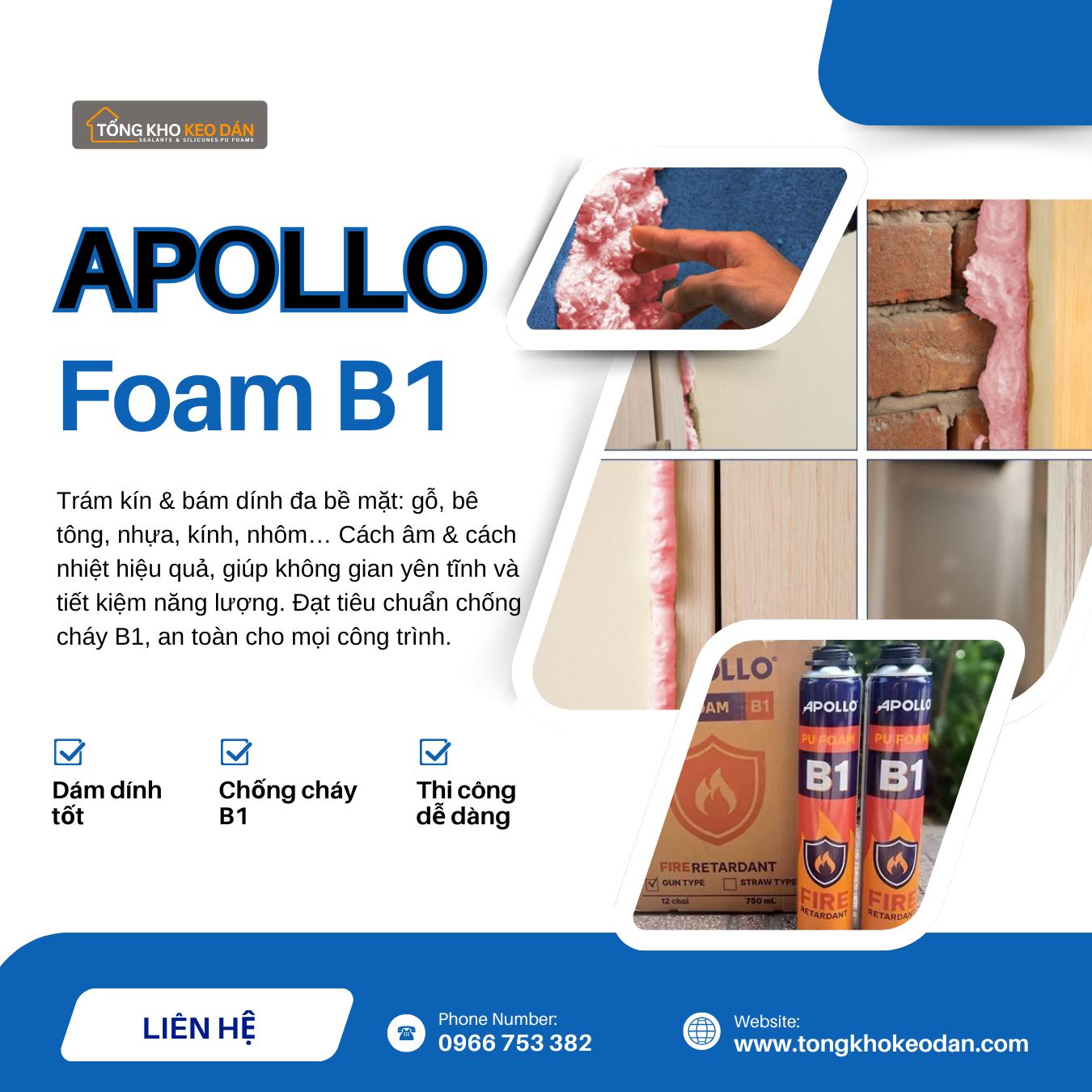 Nhà Cung Cấp Foam Chống Cháy B1 Số Lượng Lớn 2026 – Báo Giá Sỉ, Có CO CQ, VAT