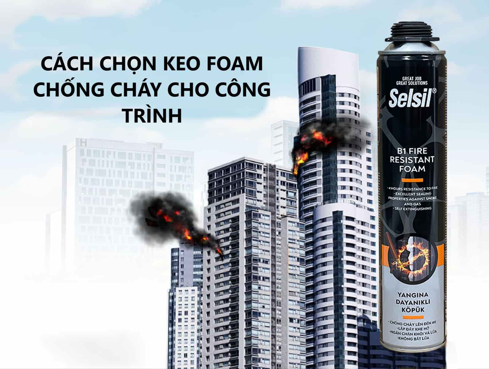 Cách Chọn Keo Foam Chống Cháy B1 Cho Công Trình & Dự Án Từ A–Z