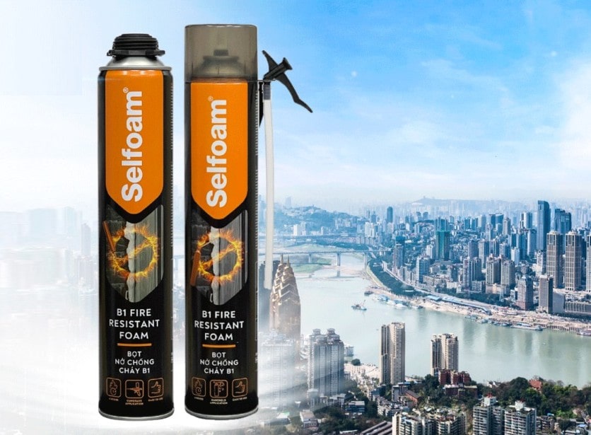 Cung cấp keo bọt nở chống cháy lan Selfoam B1 cho dự án – Có hóa đơn VAT, Chứng chỉ kiểm định, CO CQ
