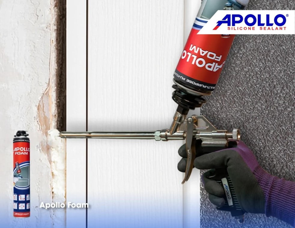 Hướng dẫn trám, bít khe hở với keo bọt nở Foam Apollo