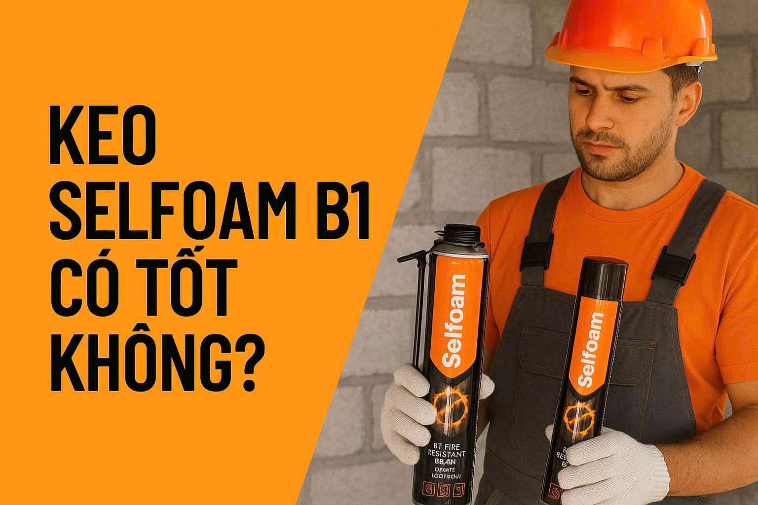 Keo Selfoam B1 có tốt không? Review chi tiết từ nhà thầu cơ điện