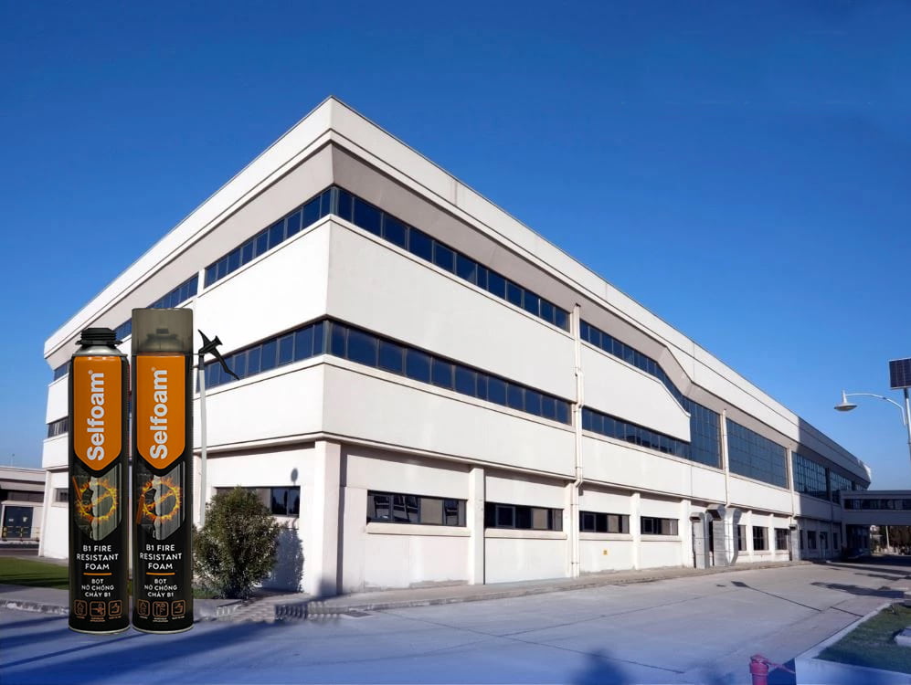 Ứng dụng keo bọt nở chống cháy Selfoam B1 trong thi công hệ thống cơ điện M&E