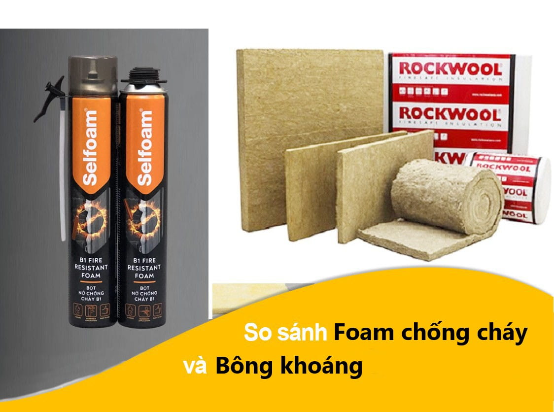 Foam chống cháy vs bông khoáng: Giải pháp nào hiệu quả hơn cho lỗ kỹ thuật?