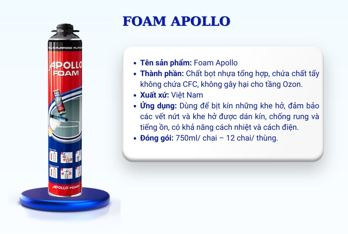 So sánh keo Apollo Foam với Foam thường: nên chọn loại nào?