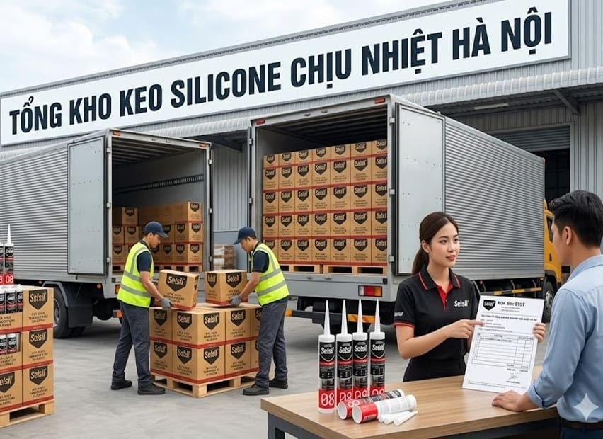 Tổng Kho Keo Silicone Chịu Nhiệt Chính Hãng Hà Nội – Có VAT, Giao Nhanh Miền Bắc