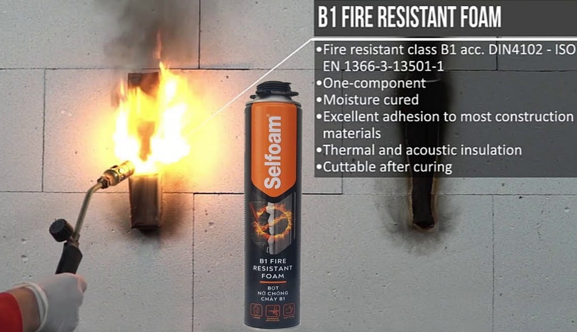 Kro bọt nở chống cháy Selfoam B1