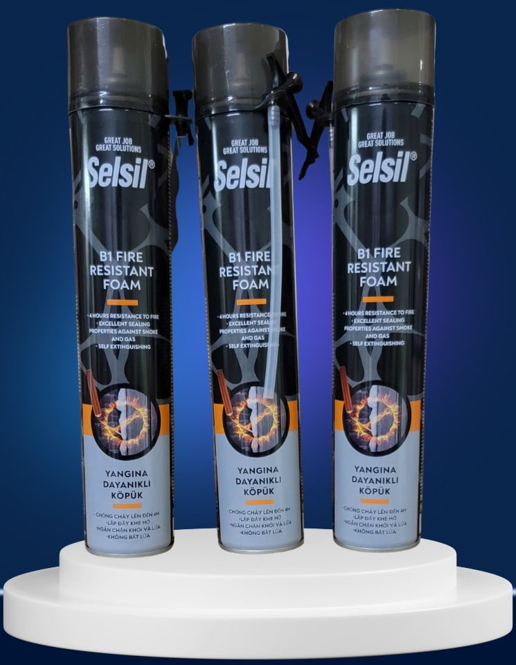 Keo bọt nở chống cháy selfoam b1 cho công trình