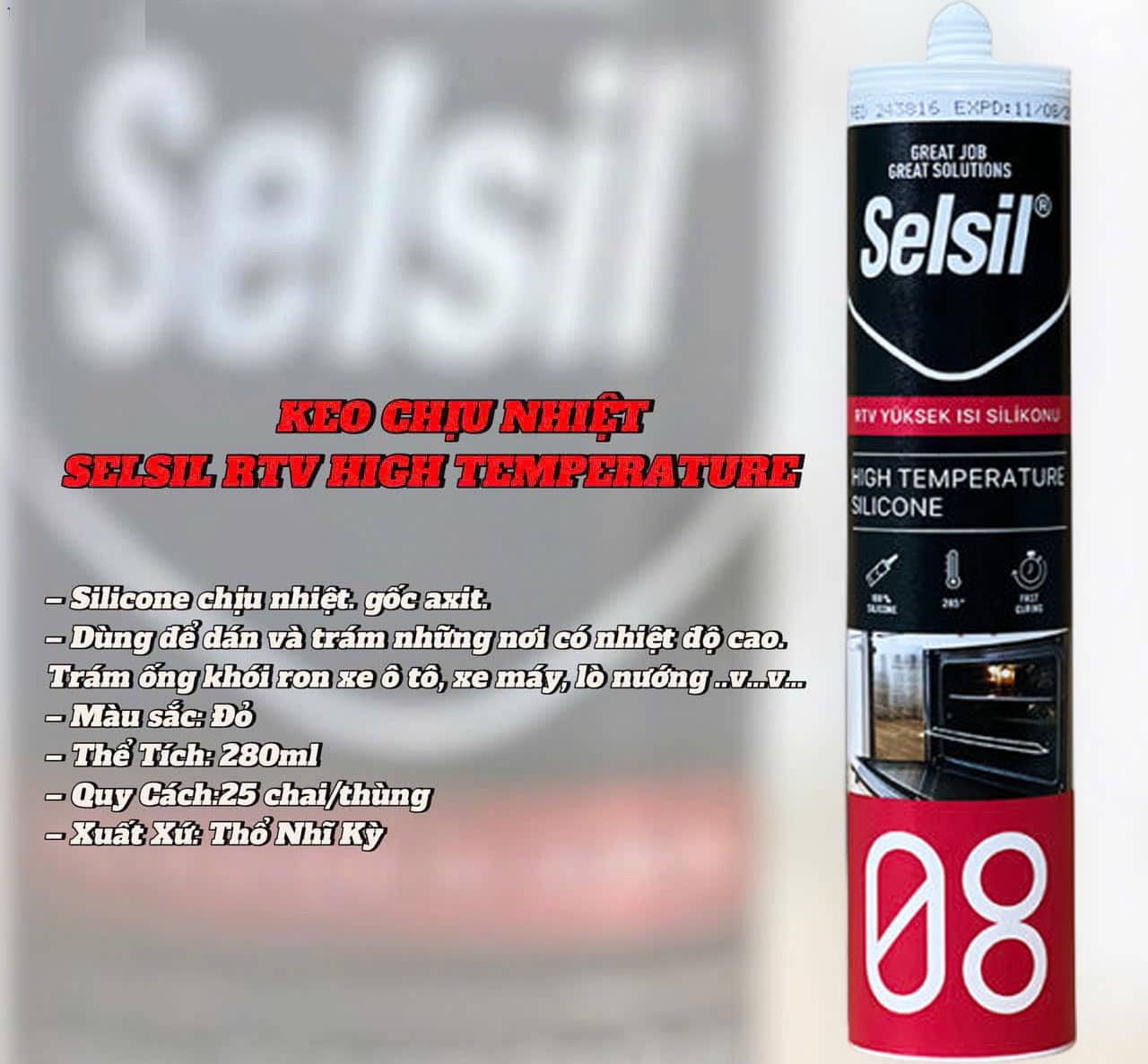 Phân biệt keo silicone chịu nhiệt với keo silicone thường