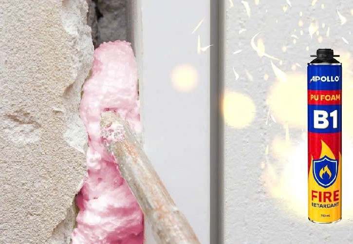 Bơm keo bọt nở chống cháy Apollo Foam