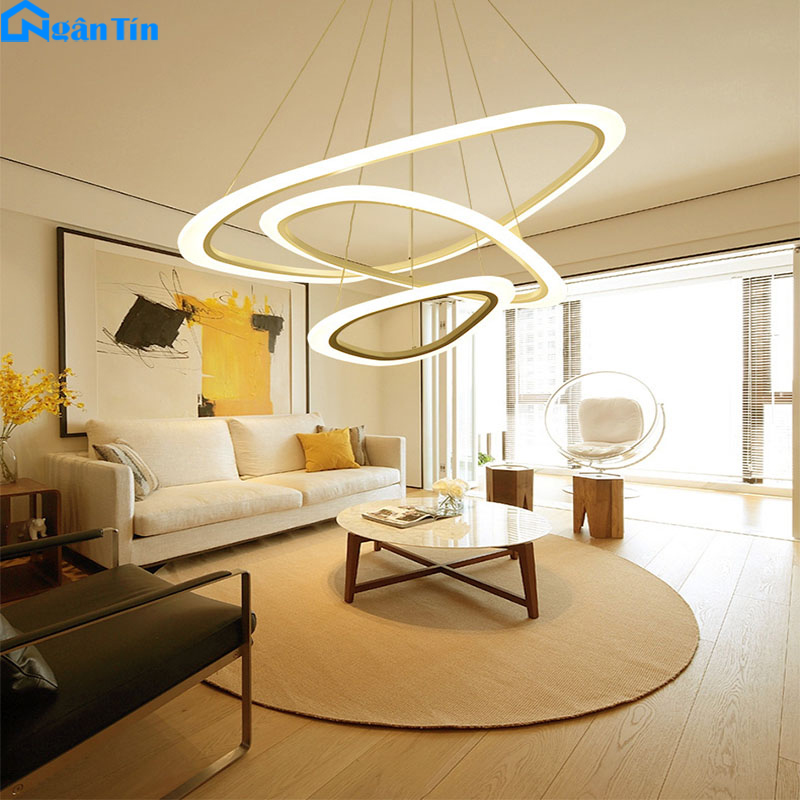 đèn thả phòng khách hiện đại dùng bóng LED tiết kiệm điện
