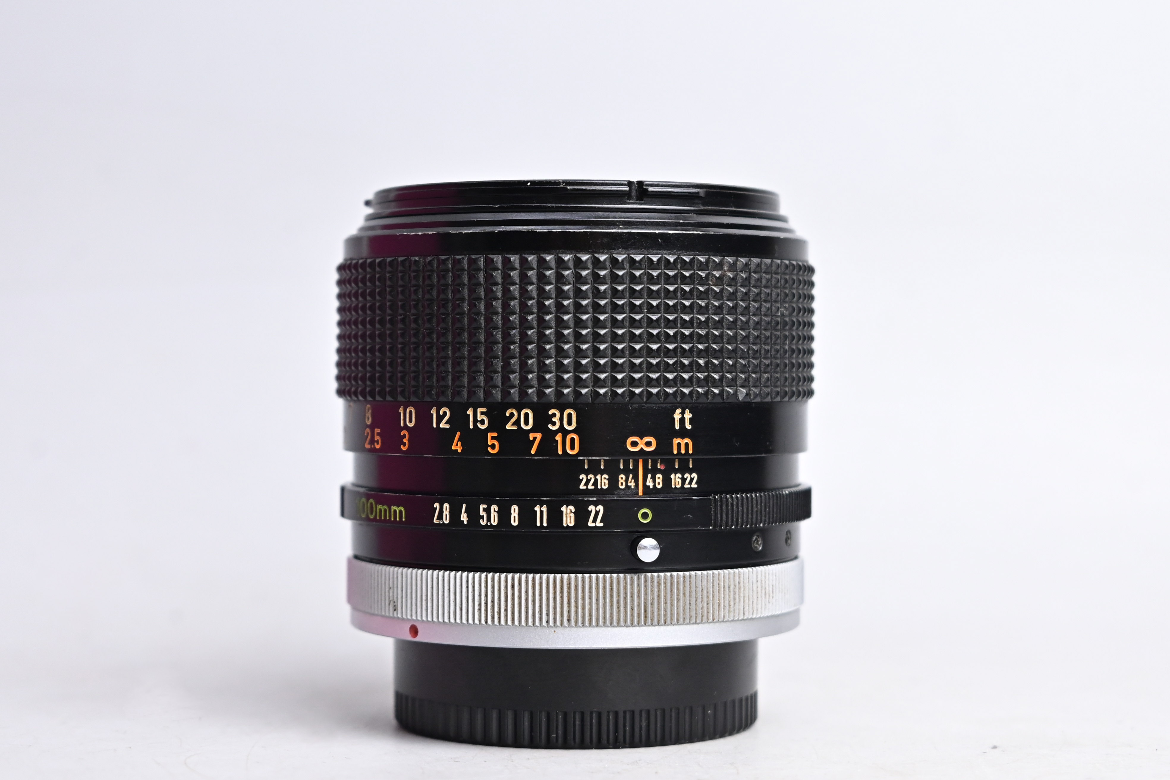 希少銀枠】Canon FD 100mm f2.8 良品 オールドレンズ 単焦点 - レンズ 