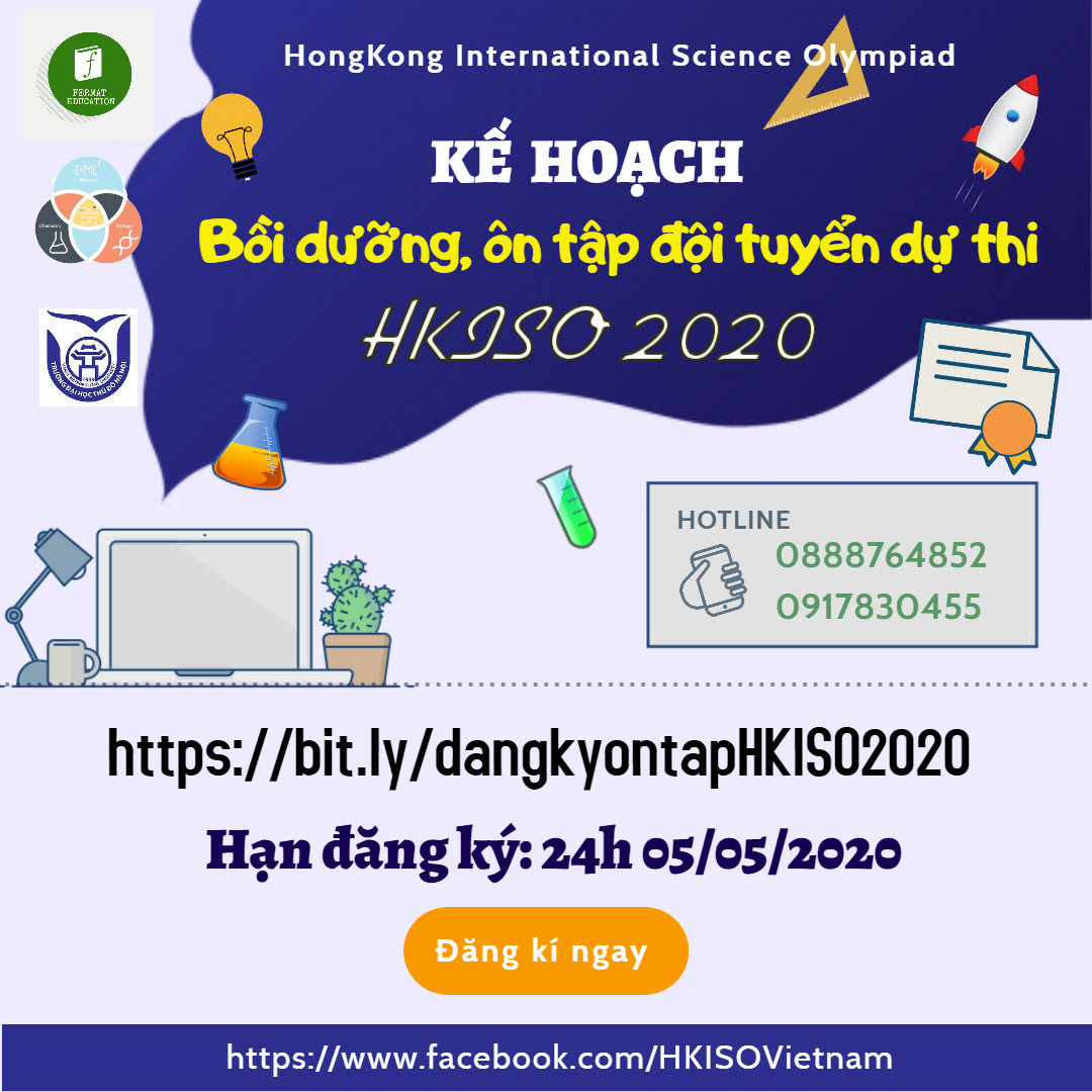 Kế hoạch bồi dưỡng, ôn tập đội tuyển dự thi HKISO 2020