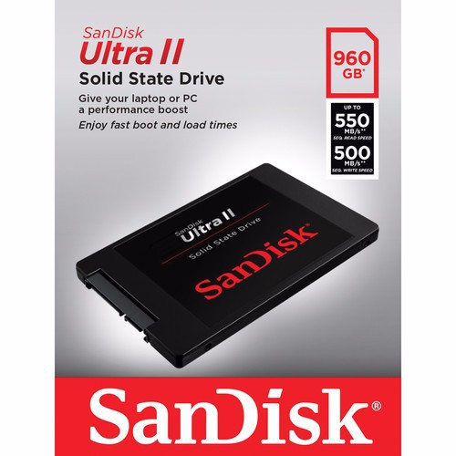 Ổ cứng SSD 2.5 inch SanDisk Ultra II 960GB Linh Trang - Thế giới