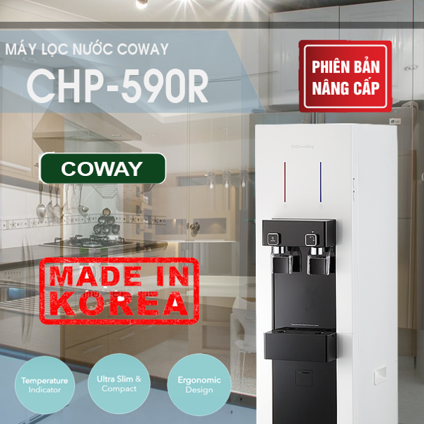 Máy lọc nước tích hợp nóng lạnh Coway CHP-590R (HARRY)