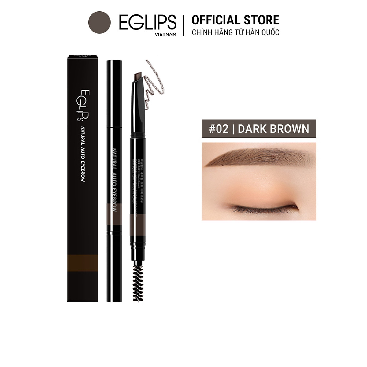 Kẻ mày Eglips Natural Auto Eyebrow (đầu tam giác) 0.3g