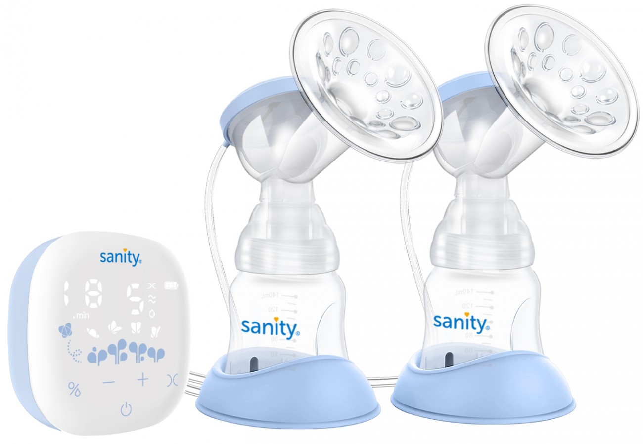 Máy hút sữa điện 2 bình Sanity S6306.ENG