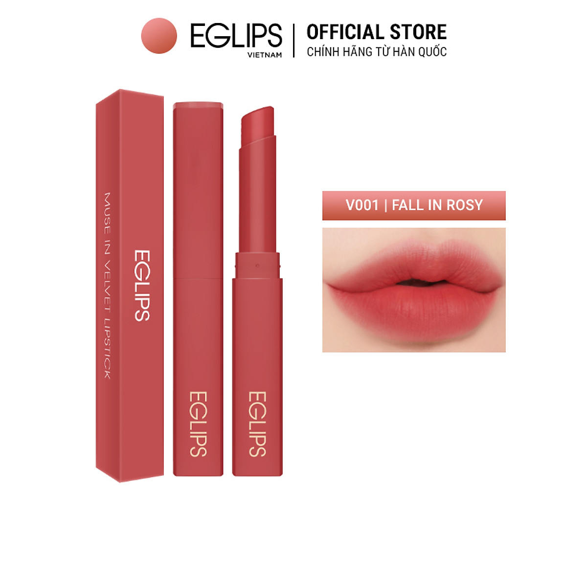 Son thỏi lì Eglips Muse In Velvet Lipstick 1.8g