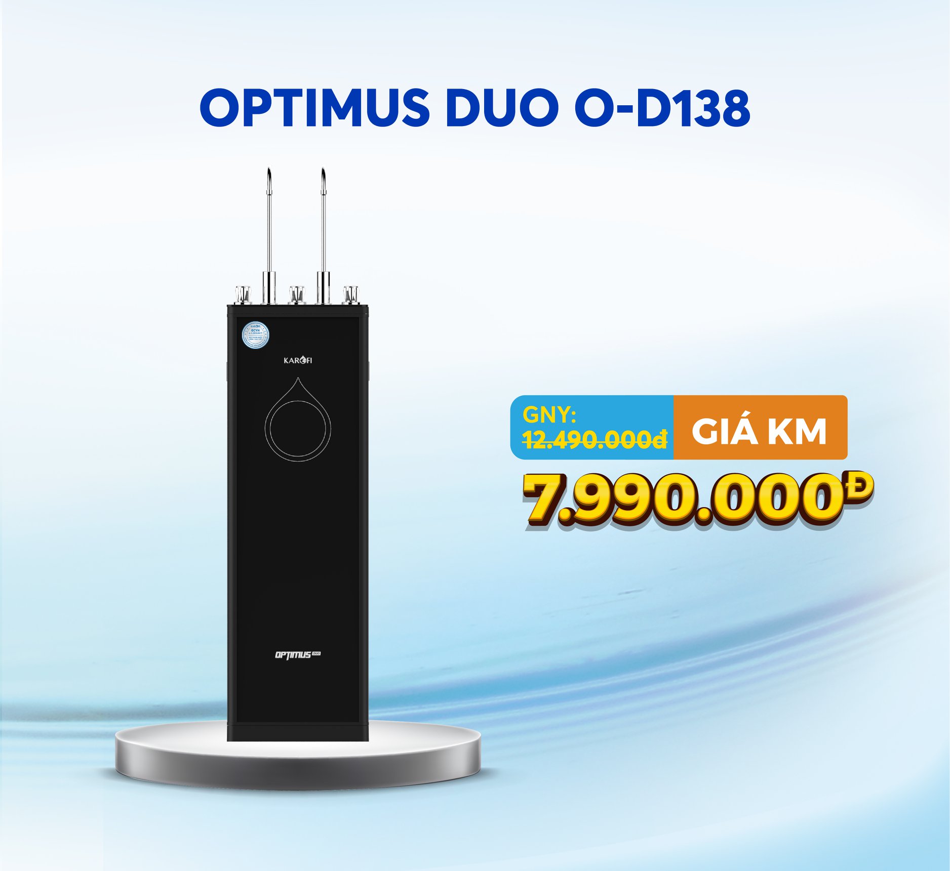 Máy lọc nước Karofi OPTIMUS DUO O-D138 (NEW 2021)