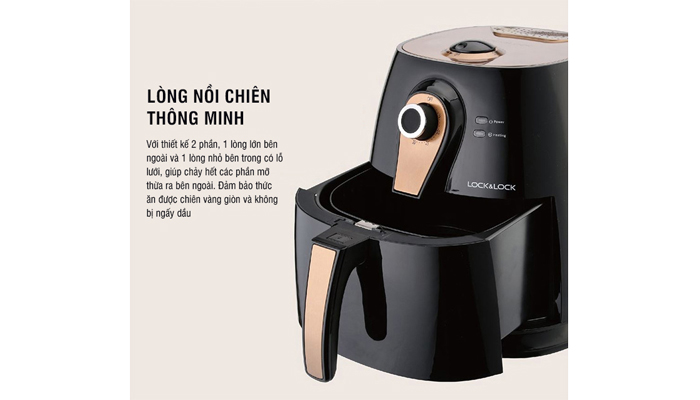 Nồi chiên không dầu LocknLock 3 Lít EJF-137FU