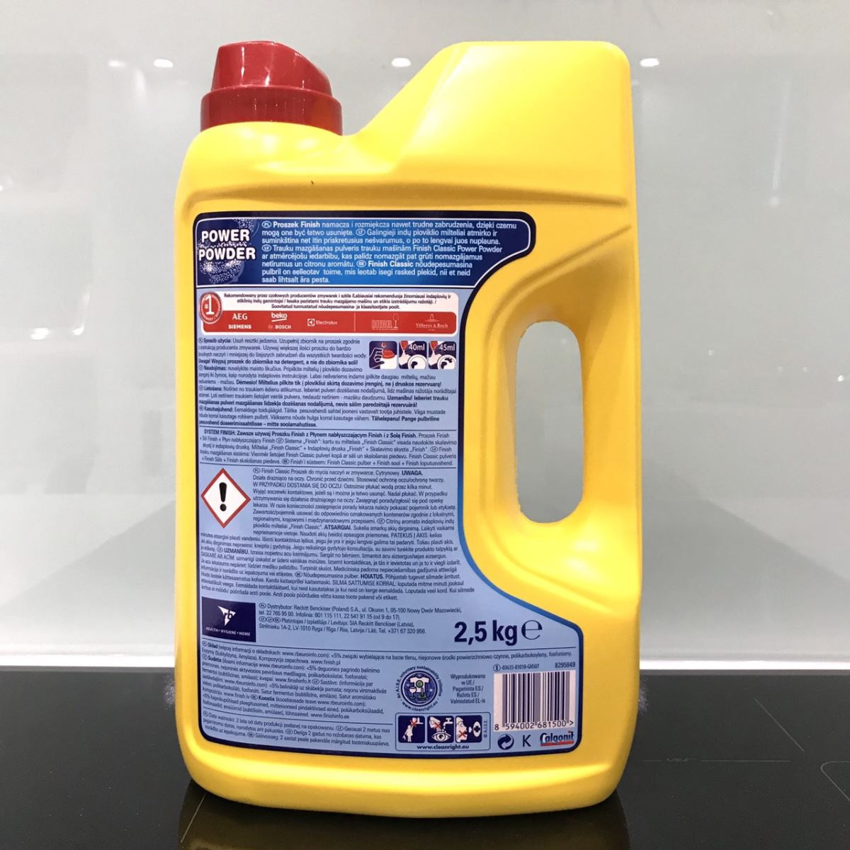 Bột rửa chén bát Finish 2.5kg Lemon