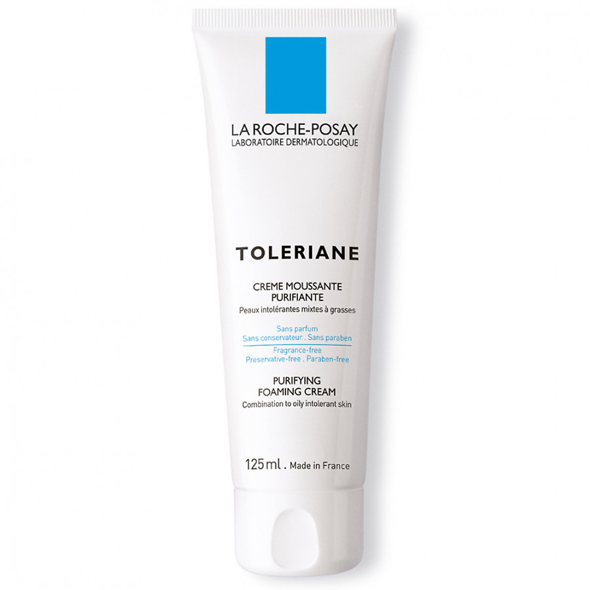 Sữa rửa mặt cho da hỗn hợp, da dầu rất nhạy cảm & kích ứng La Roche-Posay Toleriane Foaming Cream 125ml