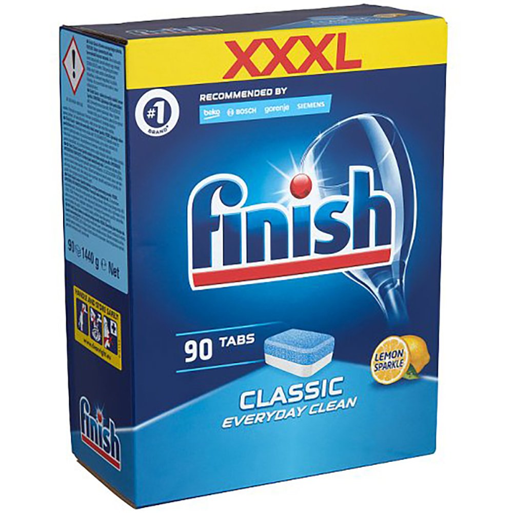 Viên rửa chén bát Finish Classic 90 viên Lemon