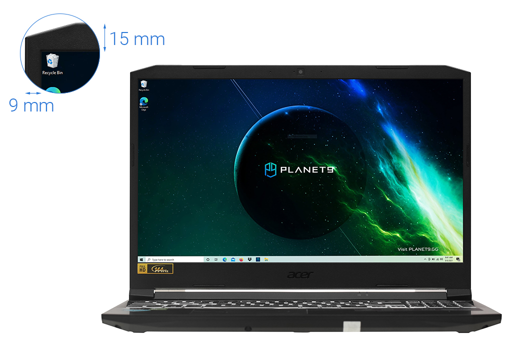Laptop Acer Gaming Nitro 5 AN515-45-R6EV (NH.QBMSV.006) (Ryzen 5 5600H/8GB Ram/512GB SSD/GTX1650 4G/15.6 inch FHD 144Hz/Win 11/Đen)