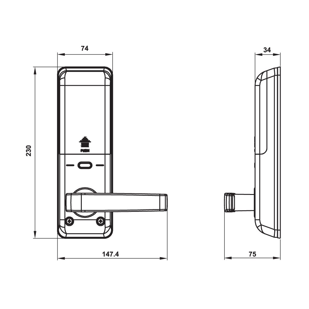 Khóa điện tử HAFELE EL7700 – TCS