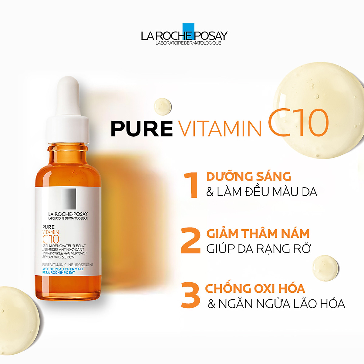 Dưỡng chất giúp cải thiện và làm sáng da La Roche-Posay Pure Vitamin C10 30ml