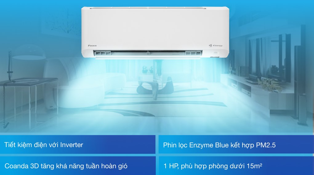 Điều hòa 1 chiều Inverter Daikin 9.000BTU FTKY25WAVMV