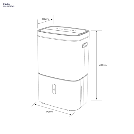 Máy hút ẩm Electrolux EDH10TRBW1