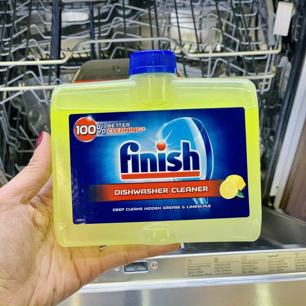 Nước vệ sinh máy rửa bát Finish 250ml Lemon