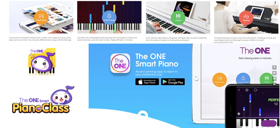 Piano Điện Thông Minh The ONE (TOP1) giải pháp dạy & học piano